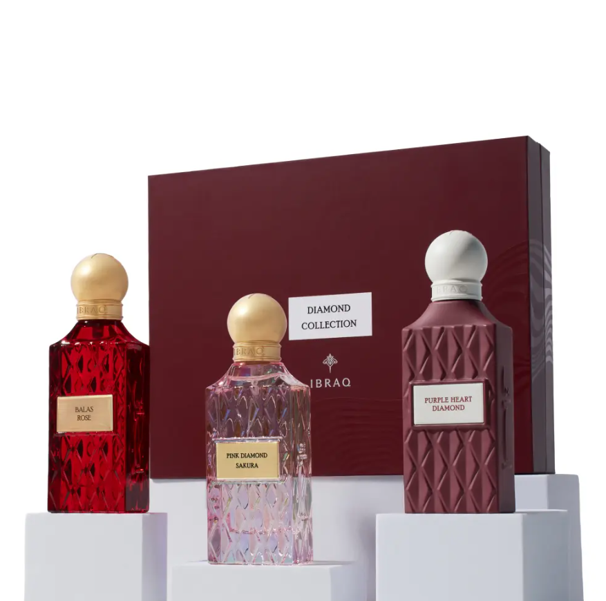 Ibrahim Al Qurashi Diamond Collection Maroon Box 75ml
